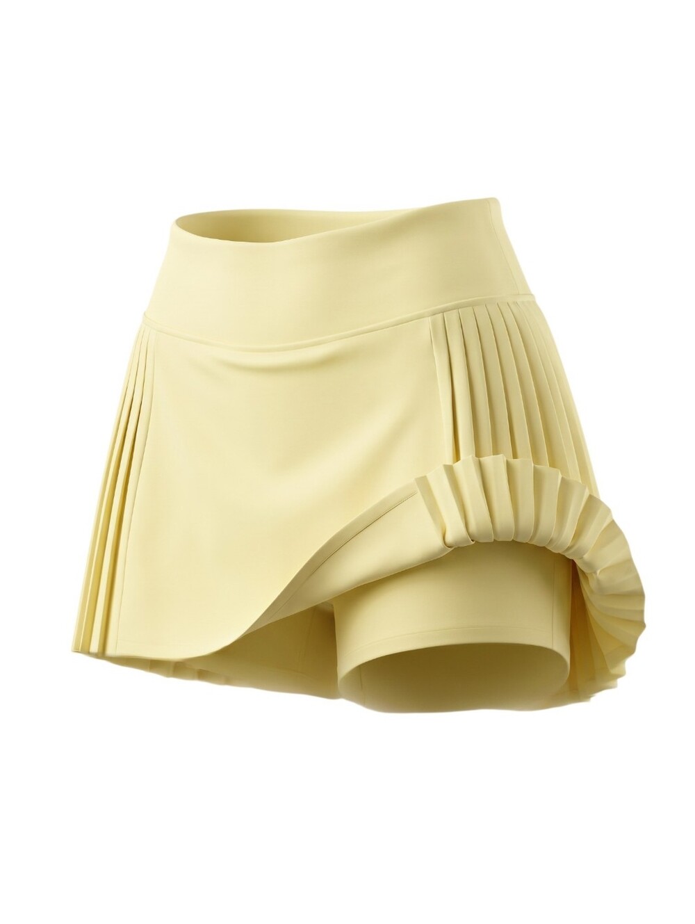 Yogalicious Pleated Tennis Skort in Soft Yellow Tennis Athletic Daffodil XL NWT